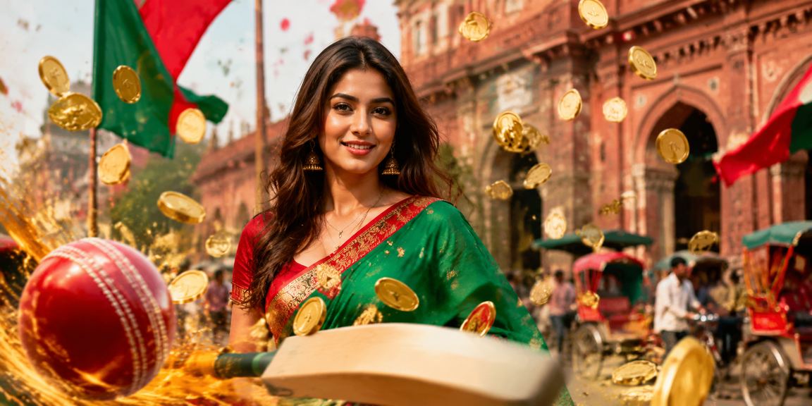 কুমিল্লায় লাল-সবুজ রঙে ক্রিকেট বেটিং উপভোগ করছেন একজন 606 সদস্য